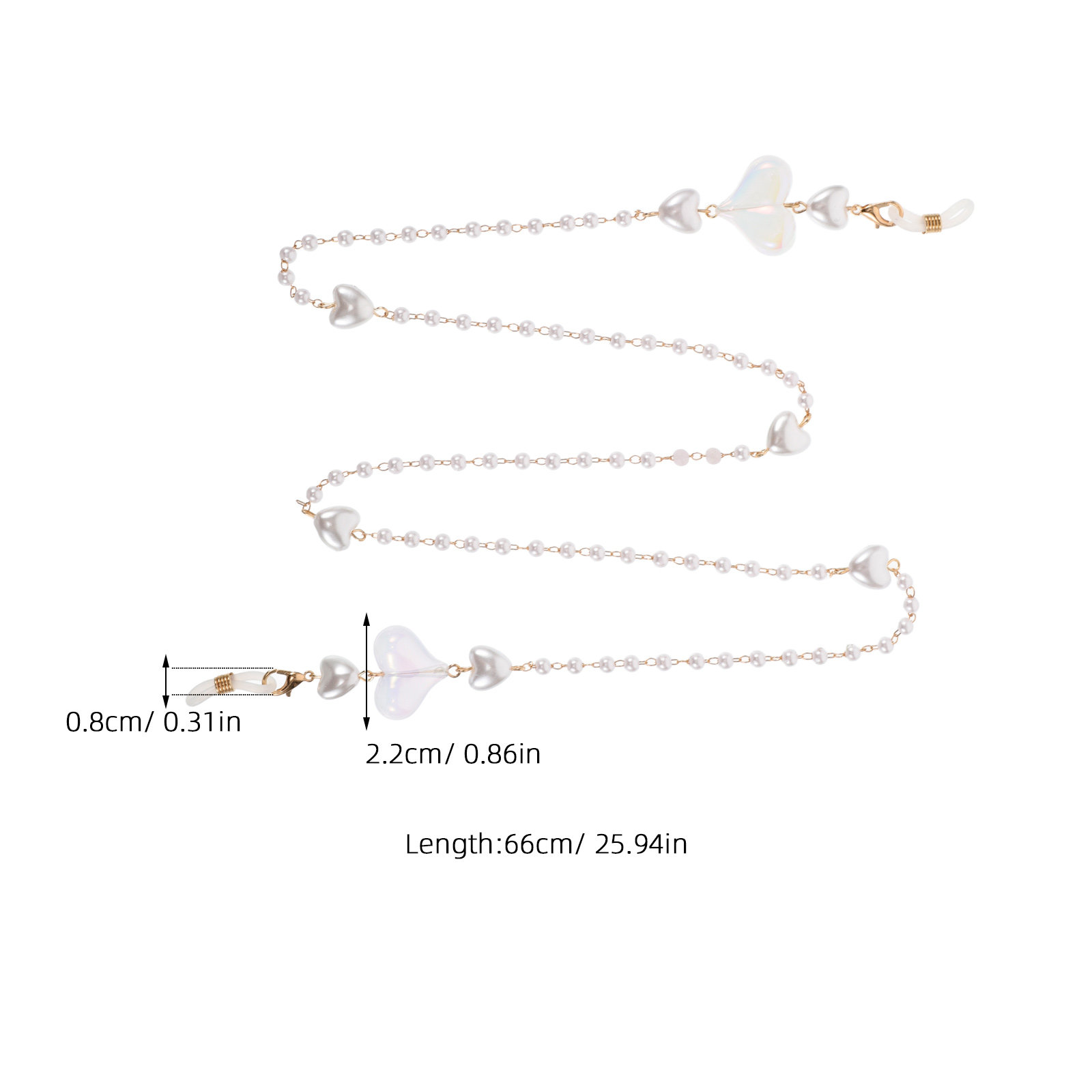Peach Heart Mask Chain with Si - đánh giá và giá Mask Chain Holder