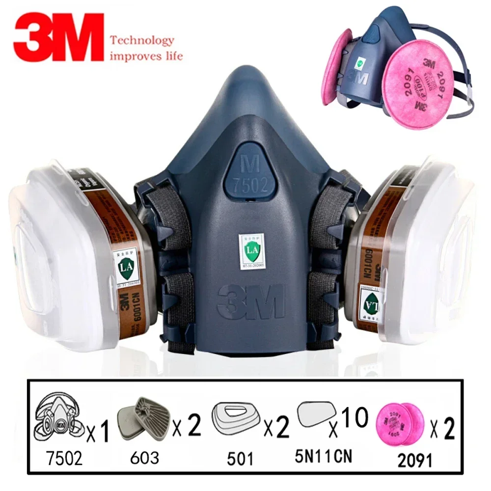 17 in 1  3M 7502 Dust Gas Resp - đánh giá và giá Dust Mask Construction